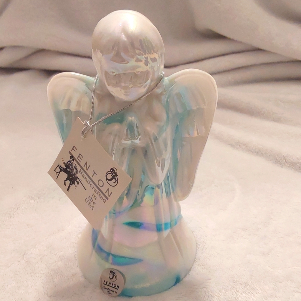 Fenton glass Angel (girl) figurine .